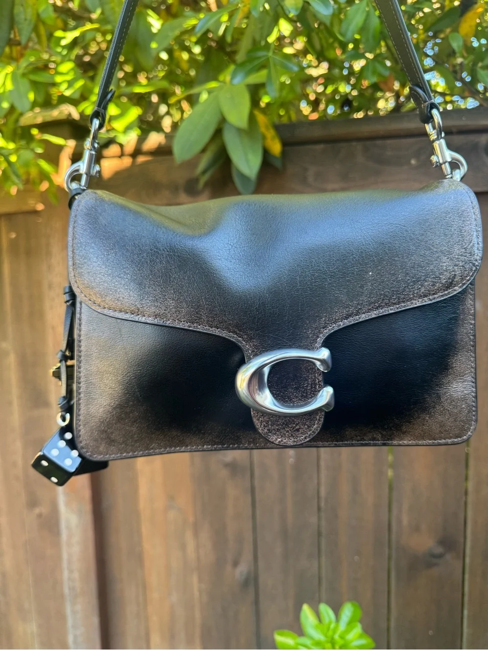 Coach Loved Leather Chain Tabby